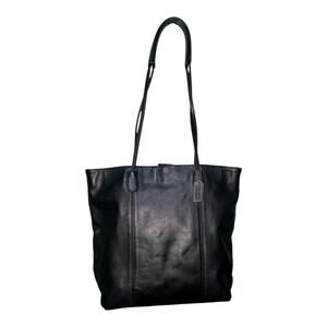 Vintage Coach Metro Tote Black Leather Made in USA 4066 Large Shoulder Bag